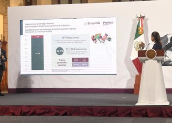 Profeco registra 94.2% de estaciones de servicio adheridas a estrategia de precio de combustibles