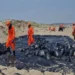PEMEX realiza labores de limpieza en playas de Veracruz