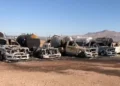 Movilizan cuerpos de emergencia por incendio de pipas de gas LP en Chihuahua