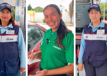 La fuerza de la mujer en las estaciones de servicio