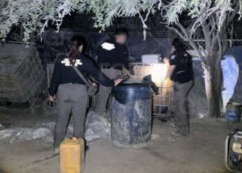 Aseguran combustible ilegal durante operativo en Veracruz