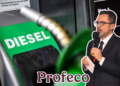 PROFECO reporta avance en disminución a precios de diésel